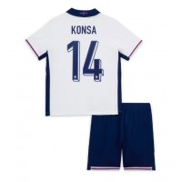 Camiseta Inglaterra Ezri Konsa #14 Primera Equipación para niños Eurocopa 2024 manga corta (+ pantalones cortos)